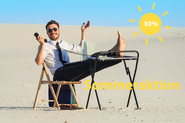 Sommeraktion 30% auf DeskWare Software